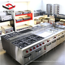 Factory Supply Stainless Steel Full set Industrial Fast Food Restaurant Hotel Commercial Kitchen Equipment
